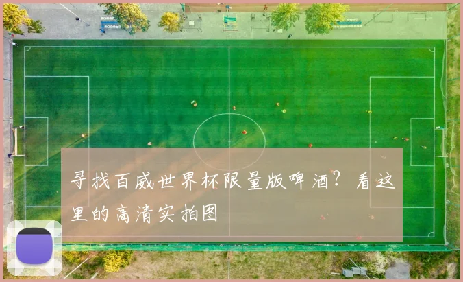 寻找百威世界杯限量版啤酒?看这里的高清实拍图