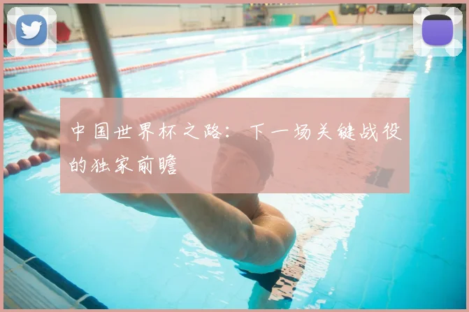 中国世界杯之路:下一场关键战役的独家前瞻