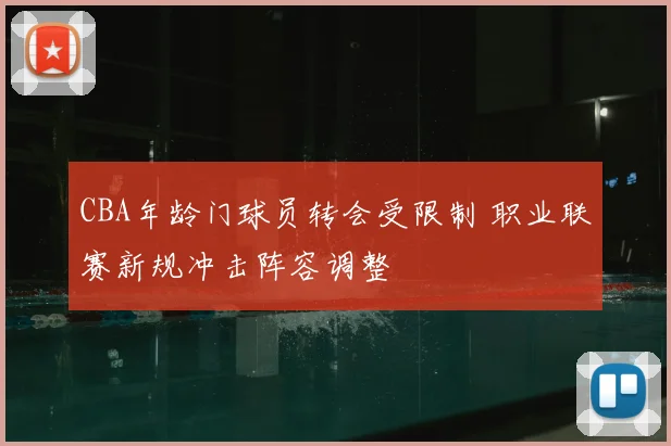 CBA年龄门球员转会受限制 职业联赛新规冲击阵容调整